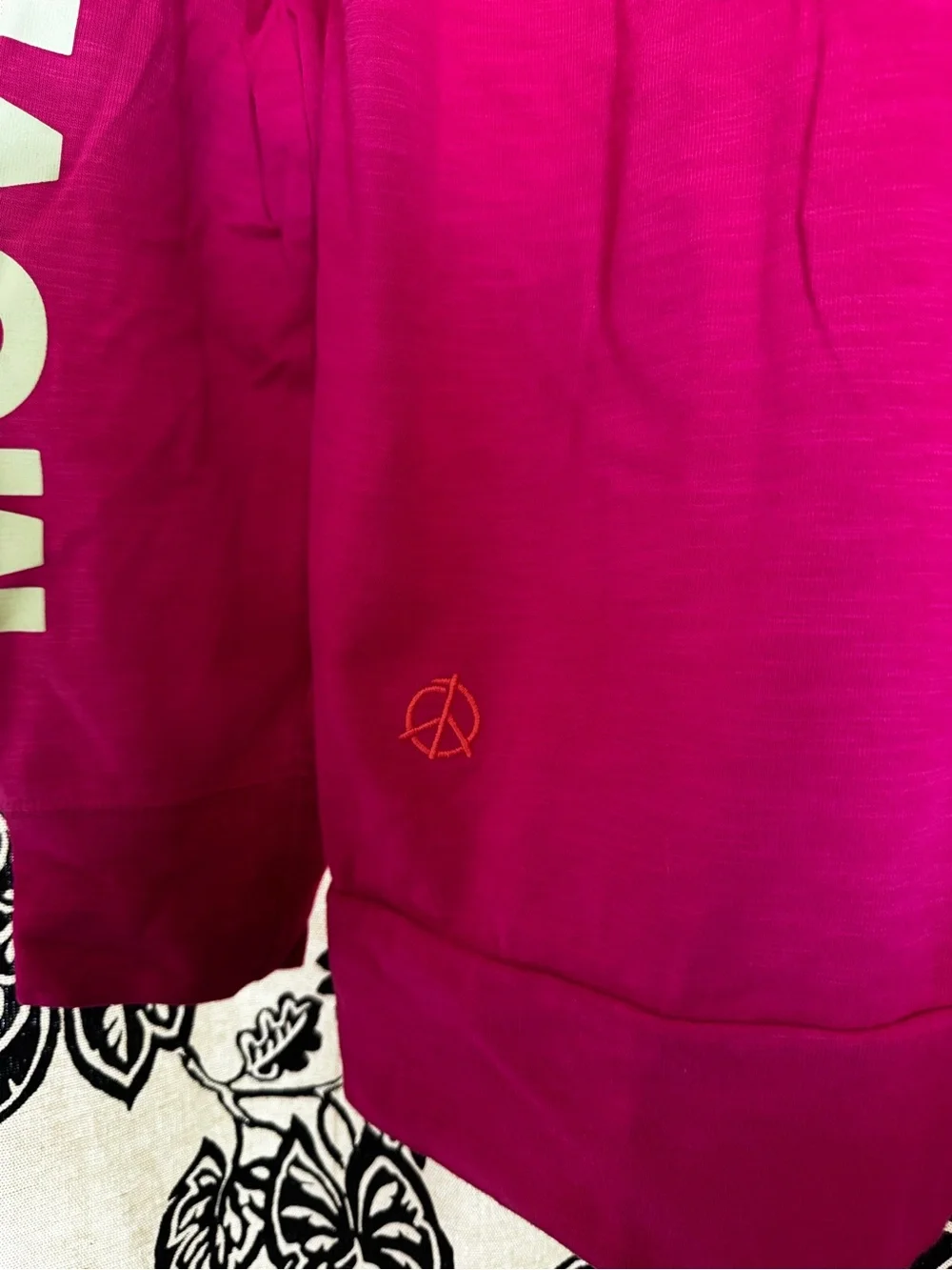 Nike Hot Pink Worldtour Graphic Sweatshirt with White Logo